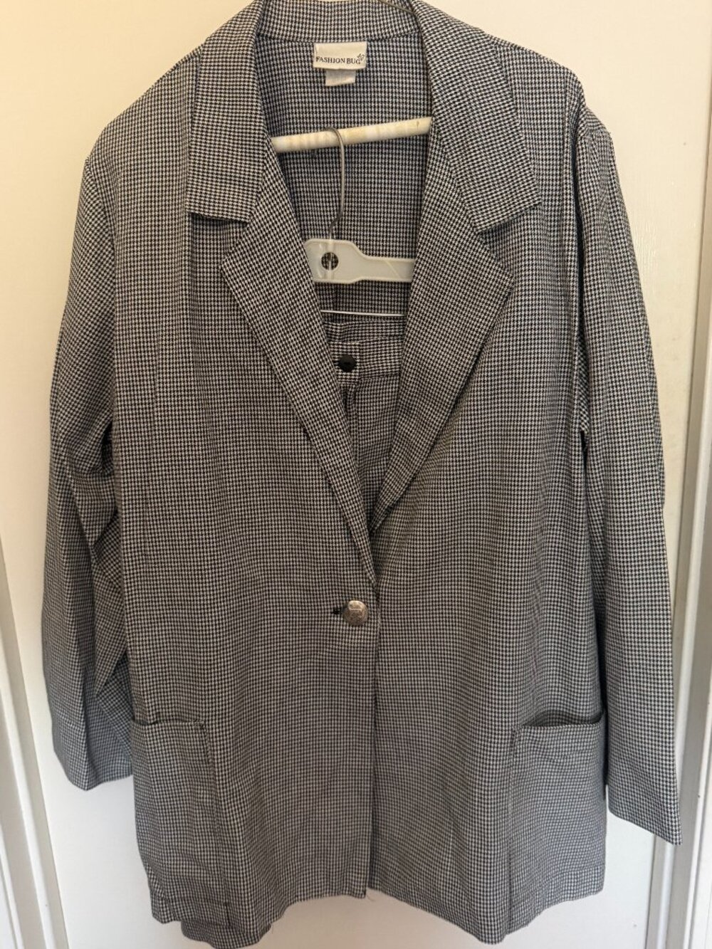 Fashion Bug Houndstooth Blazer W 22-24